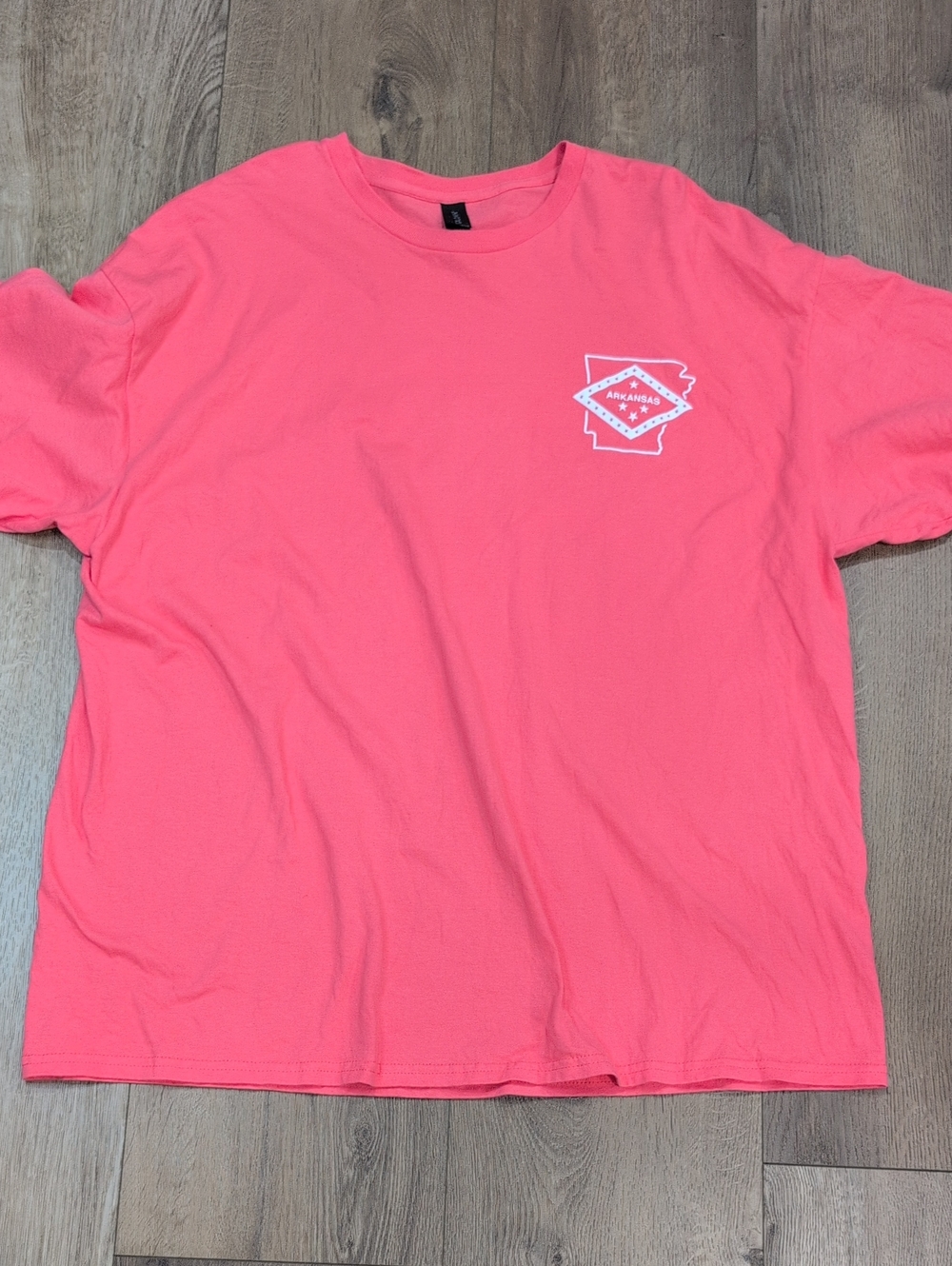 Coral Graphic Arkansas Tee